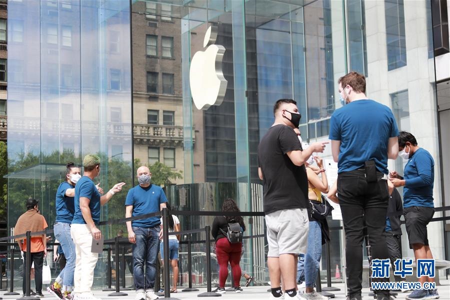 （國(guó)際）（1）紐約市部分蘋(píng)果商店“重啟”