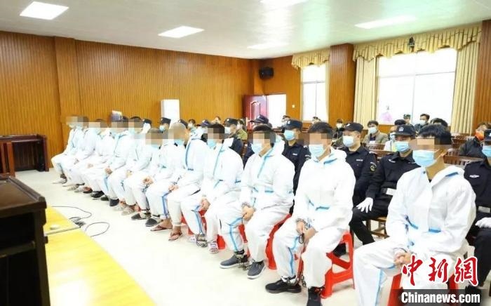 圖為庭審現(xiàn)場?！|蘭法院 攝