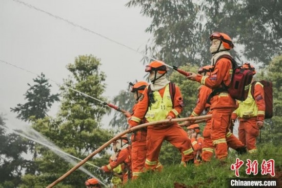 演練現(xiàn)場(chǎng)。瀘州消防供圖