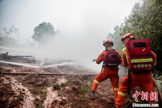 演練現(xiàn)場(chǎng)。瀘州消防供圖