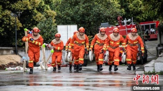 演練現(xiàn)場(chǎng)。瀘州消防供圖