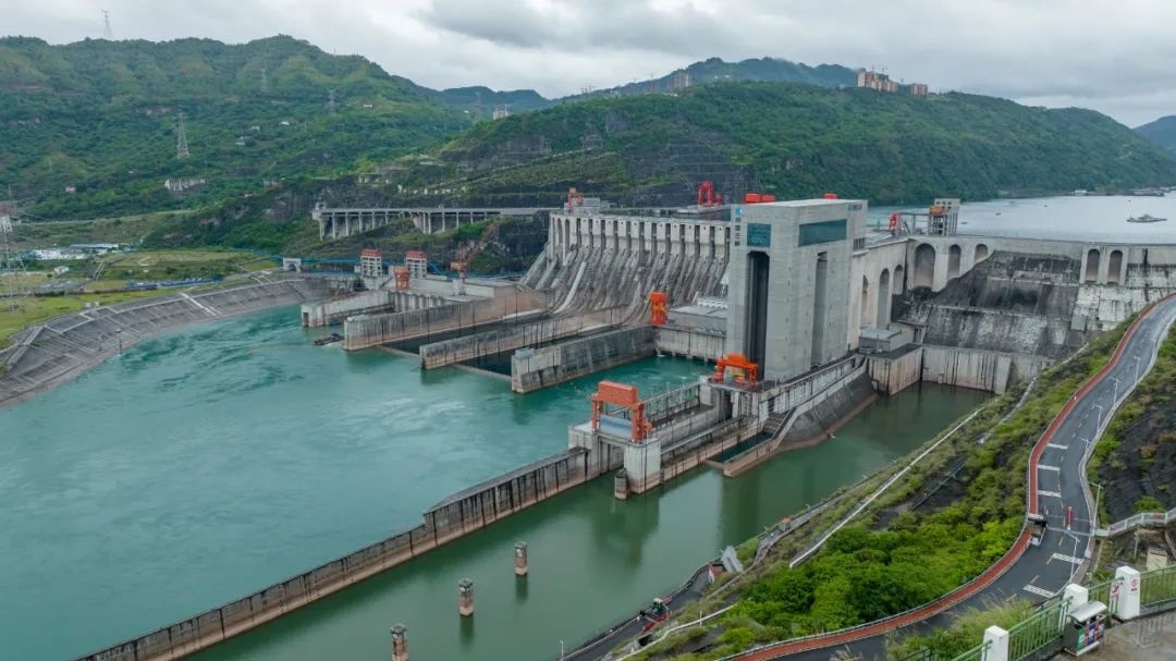 航拍向家壩升船機。受訪者供圖