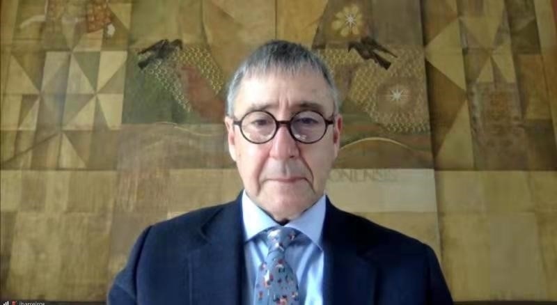 里斯本大學(xué)孔子學(xué)院葡方院長(zhǎng)若昂·巴雷羅。中國(guó)駐葡萄牙大使館供圖