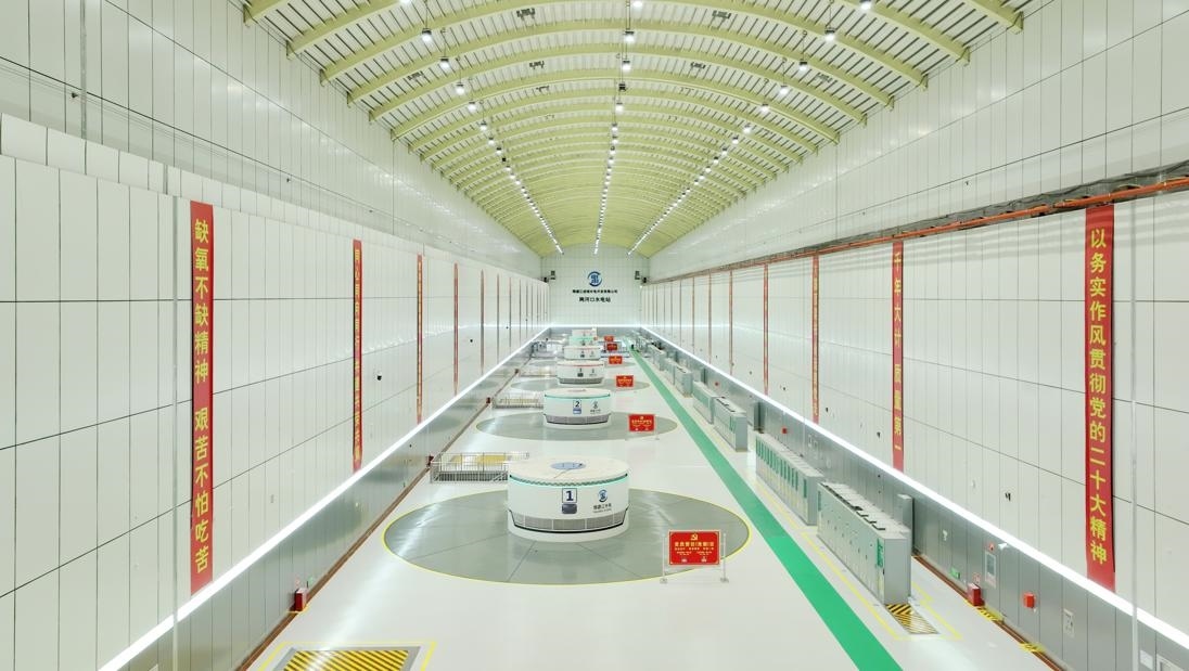 雅礱江兩河口水電站地下廠房。受訪者供圖