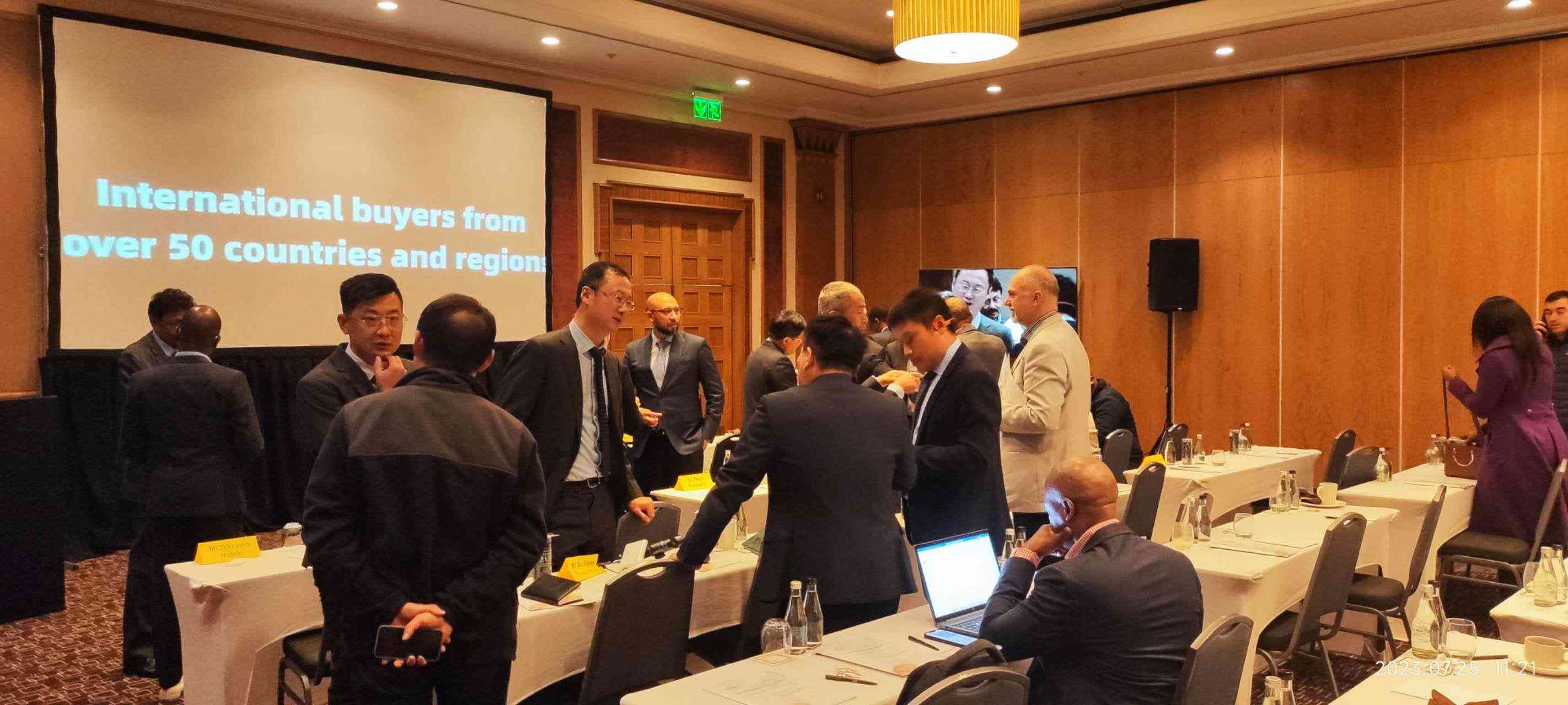 中南企業(yè)現(xiàn)場(chǎng)交流。圖片來源：貿(mào)促會(huì)