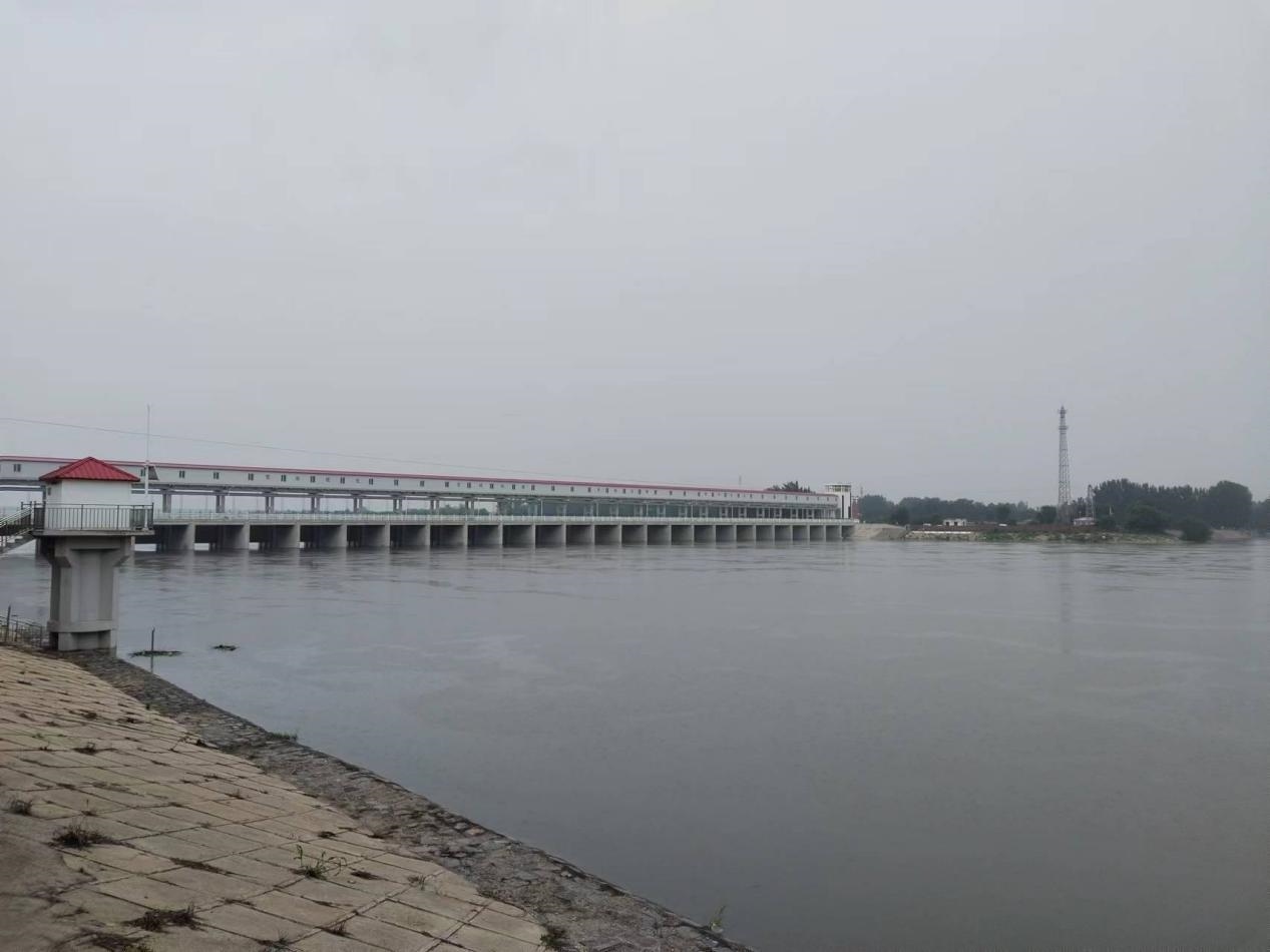 獨(dú)流減河進(jìn)洪閘。受訪者供圖