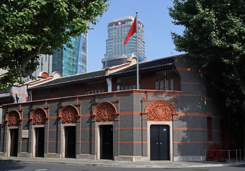 2023年6月9日拍攝的中共一大會址外景。新華社記者 劉穎 攝