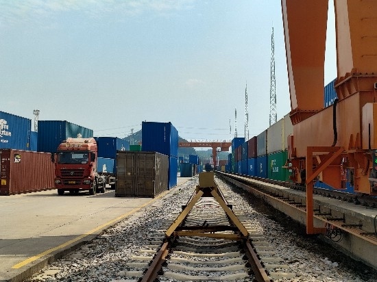 廣州東部公鐵聯(lián)運(yùn)樞紐（增城西站）。人民網(wǎng) 王雅蝶攝