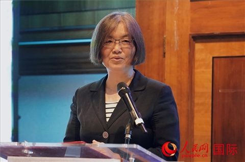 薛伶致辭。人民網(wǎng) 郭錦標(biāo)攝