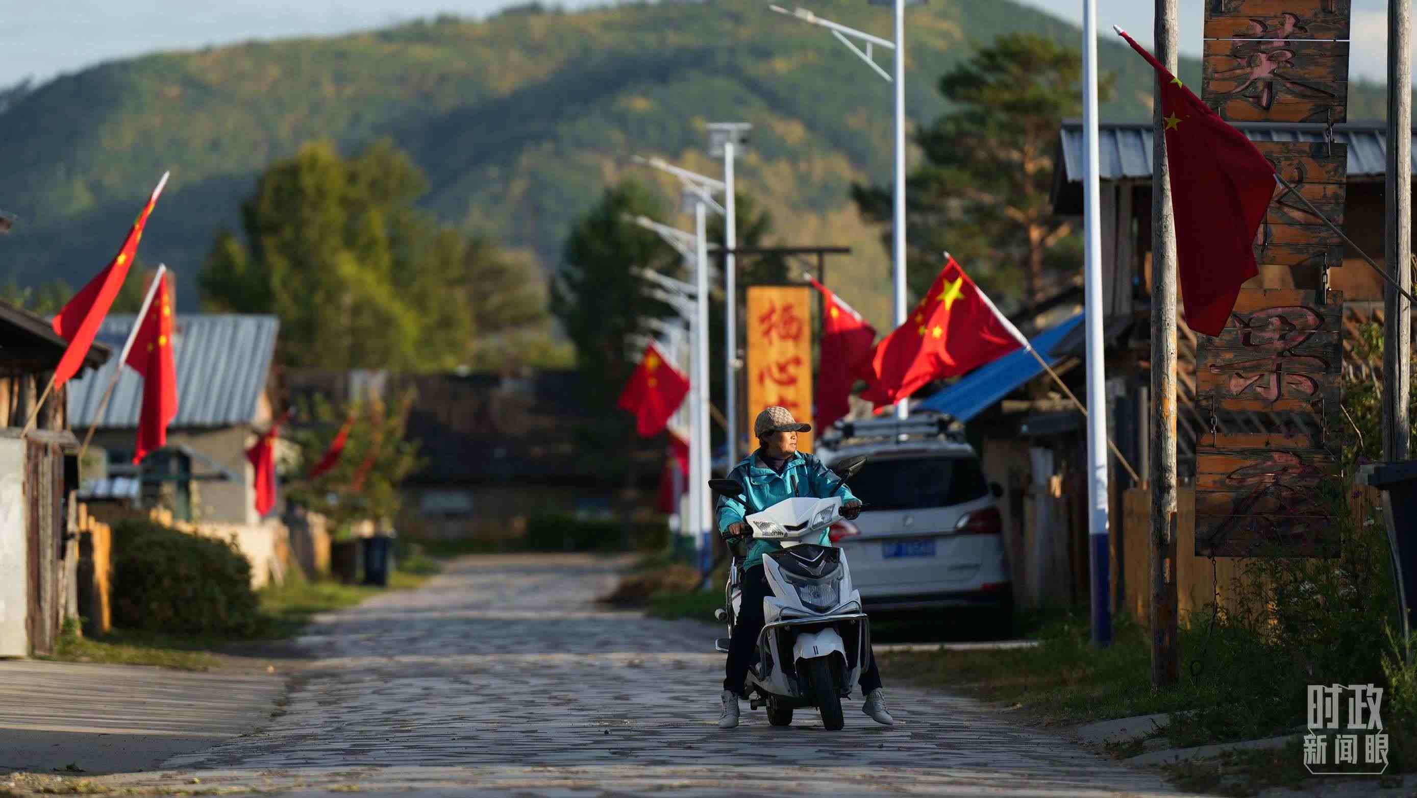 △北極村里民宿眾多。（總臺國廣記者李晉拍攝）