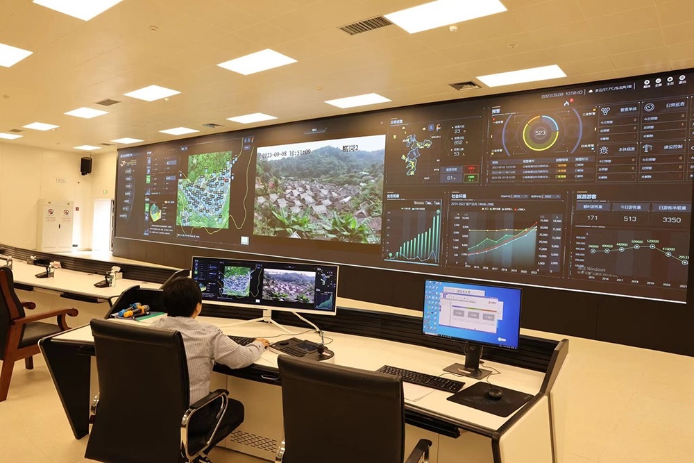 景邁山遺產(chǎn)監(jiān)測(cè)中心。普洱景邁山古茶林保護(hù)管理局供圖