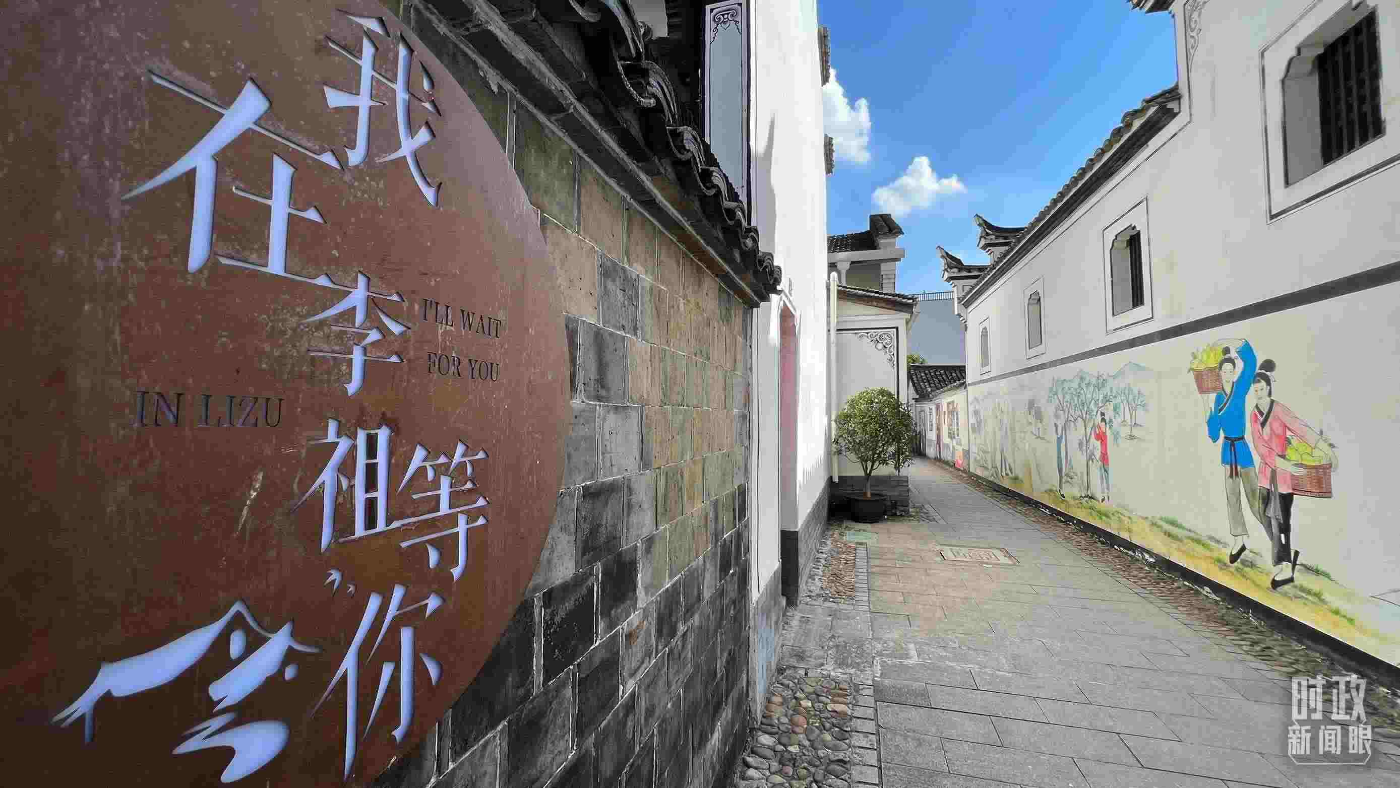 △村內(nèi)干凈整潔的小巷子。（總臺央視記者李煒拍攝）