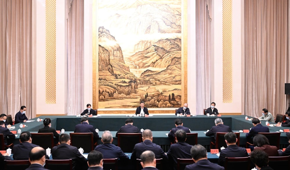  2023年5月17日上午，習(xí)近平在西安聽取陜西省委和省政府工作匯報(bào)并發(fā)表重要講話。