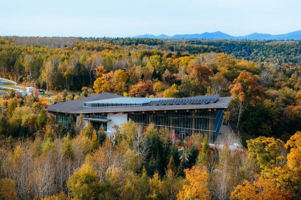 園區(qū)在多棟建筑上都安裝有分布式光伏發(fā)電設(shè)施。邱活攝