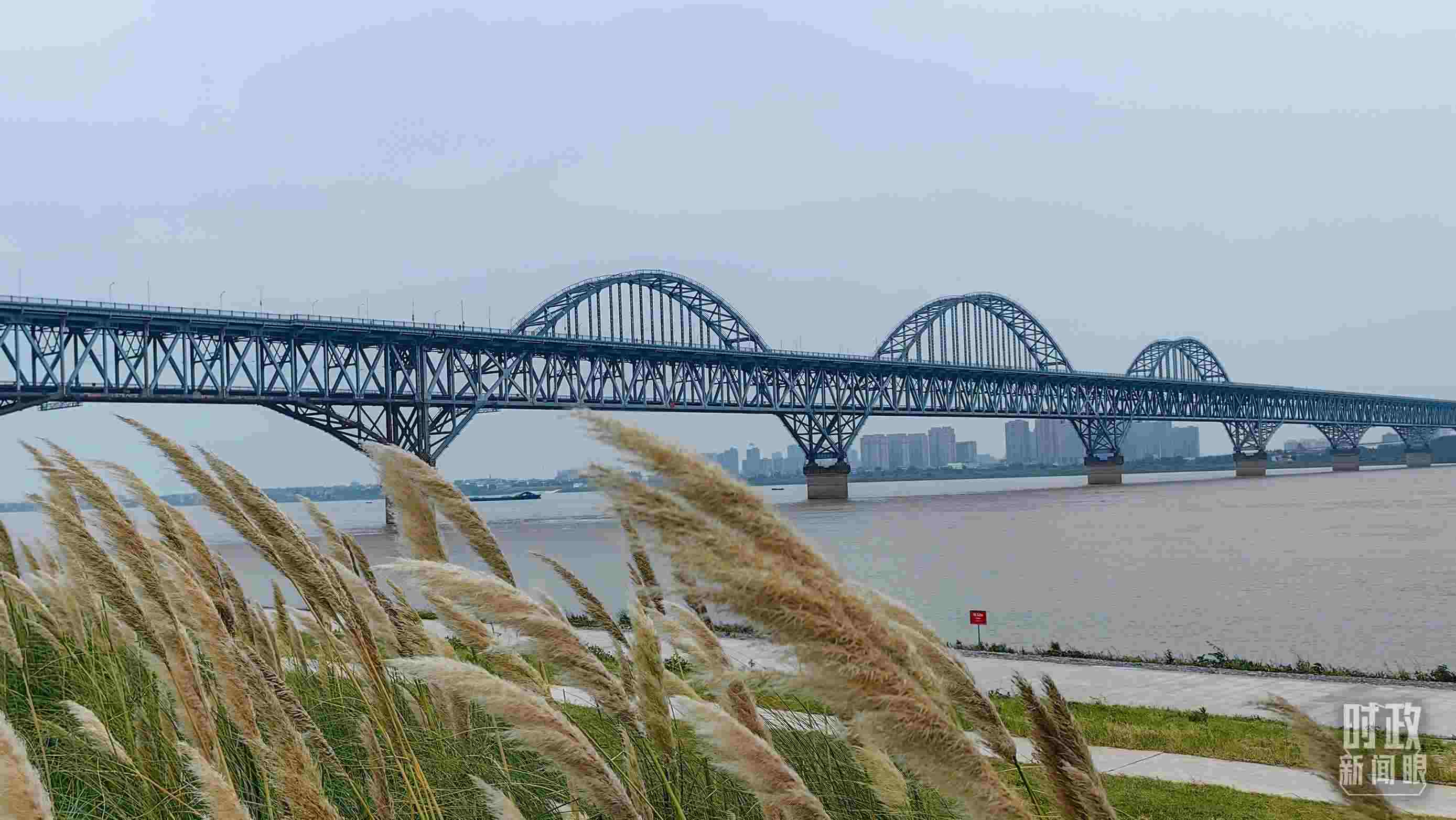 △長江國家文化公園九江城區(qū)段。（總臺央視記者段德文拍攝）
