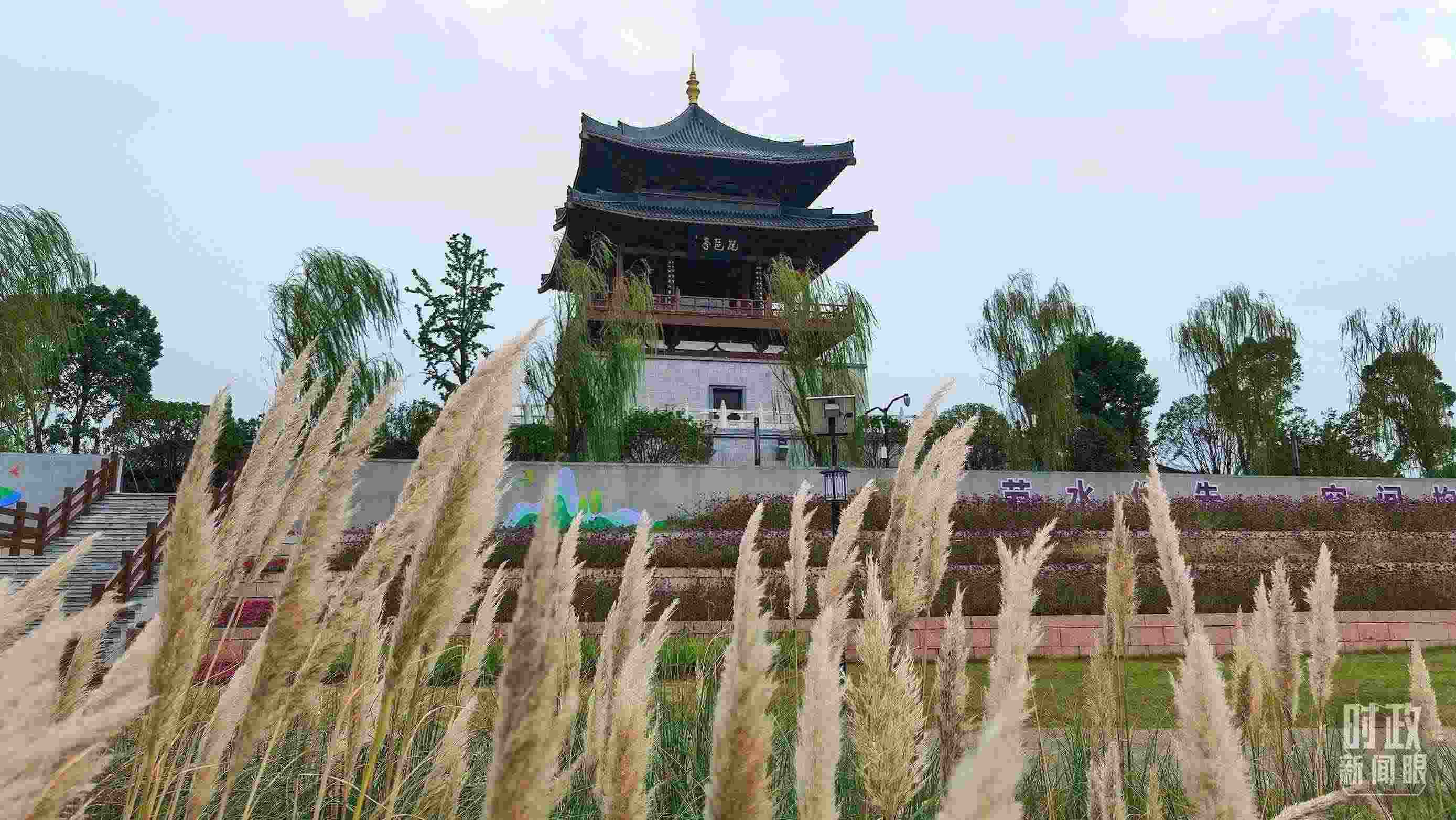 △長江國家文化公園九江城區(qū)段。（總臺央視記者程鋮拍攝）