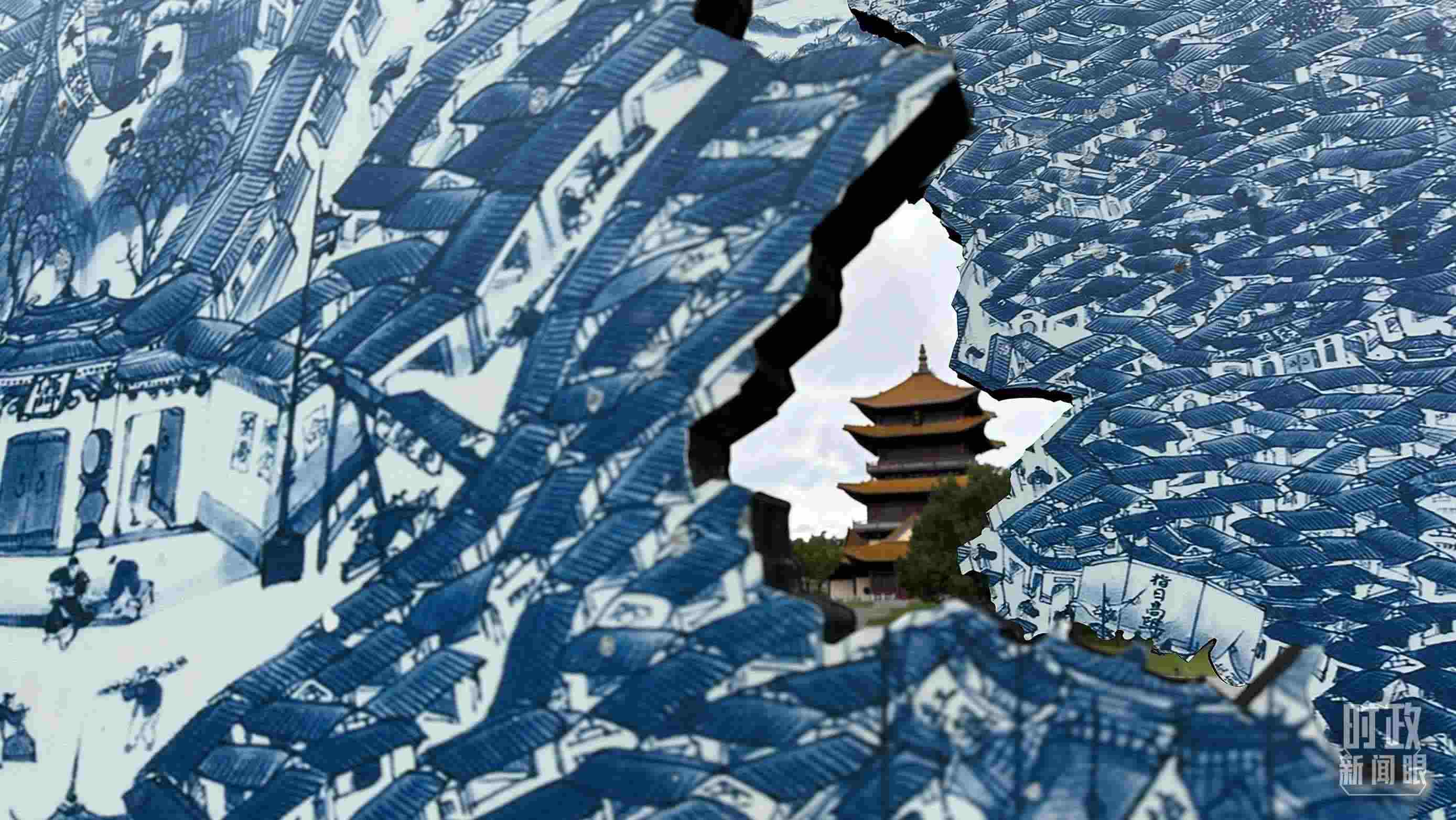 △位于陶陽里歷史文化街區(qū)內的龍珠閣。（總臺央視記者趙化拍攝）