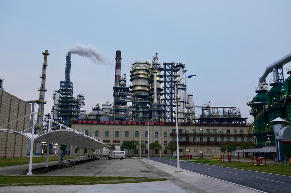 近日拍攝的公司煉油廠。新華社記者 胡晨歡 攝