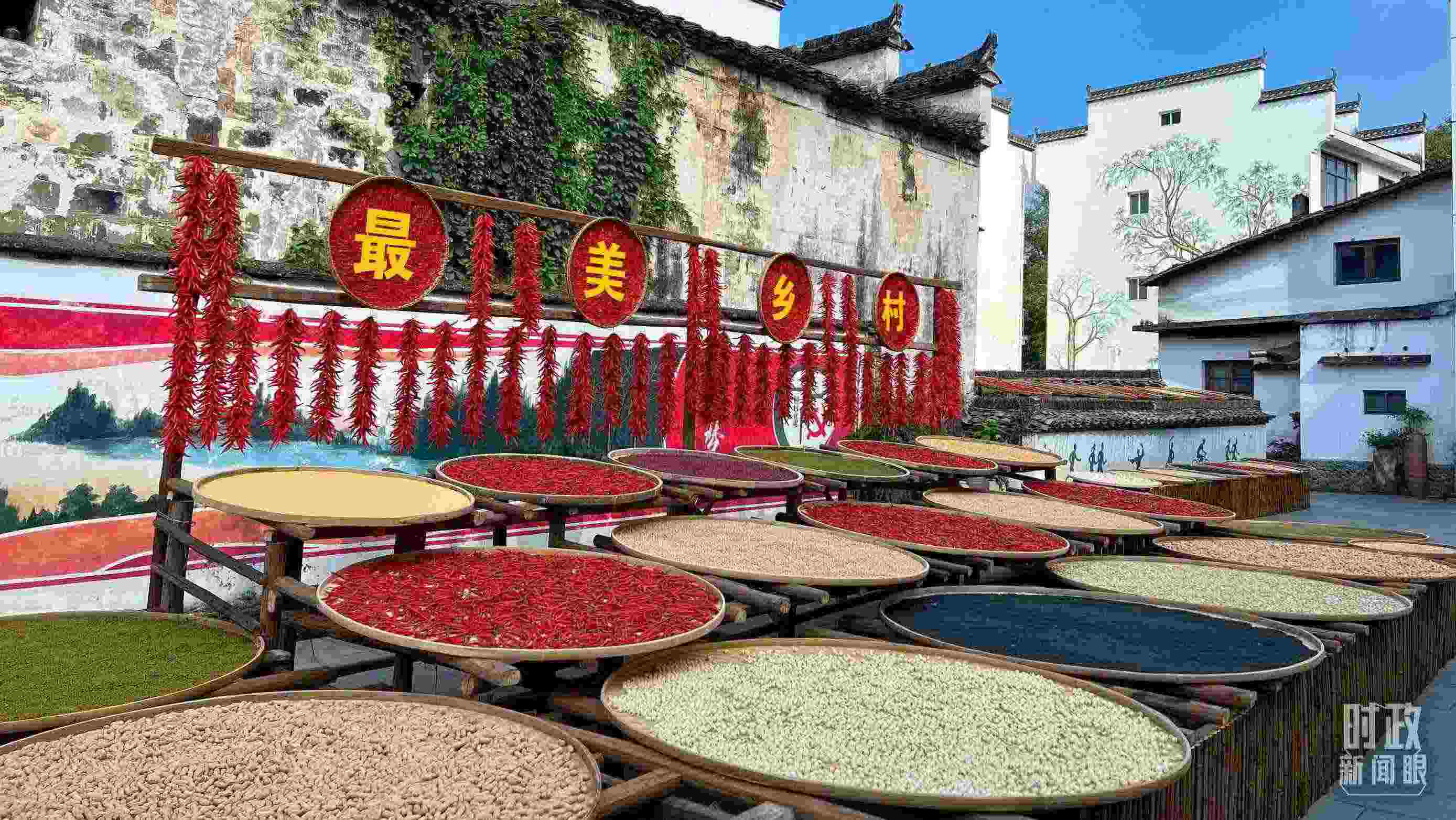 △婺源縣秋口鎮(zhèn)王村石門自然村。（總臺央視記者程鋮拍攝）