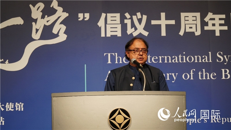 巴基斯坦駐日大使塔拉爾發(fā)言。人民網(wǎng) 蔣曉辰攝