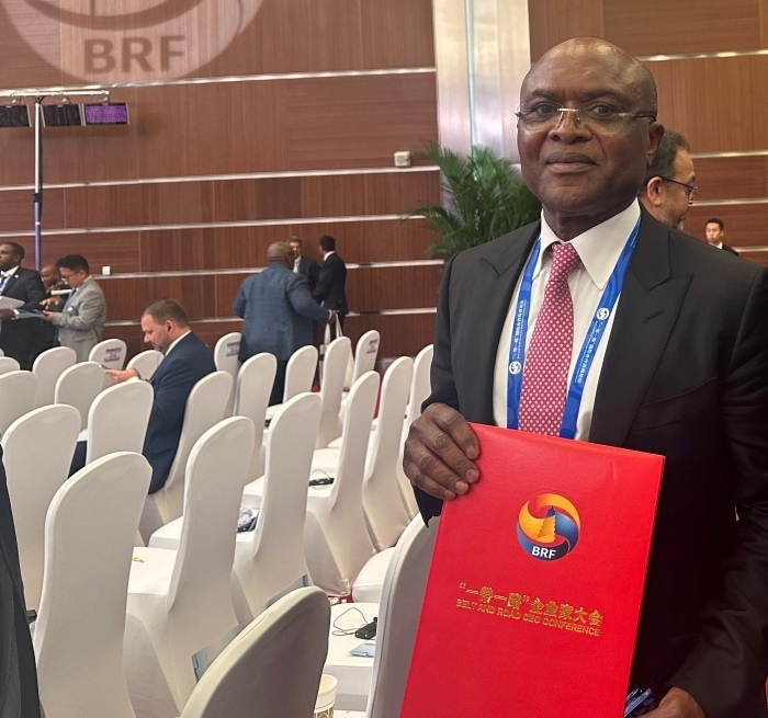 “一帶一路”企業(yè)家大會的外方代表。人民網(wǎng)記者 申佳平攝