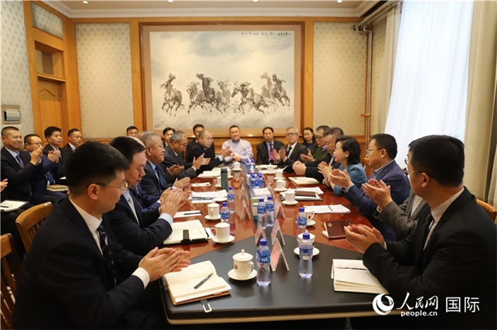 3.2023年10月30日，中國(guó)駐蒙使館座談會(huì)現(xiàn)場(chǎng)。人民網(wǎng)記者 霍文攝