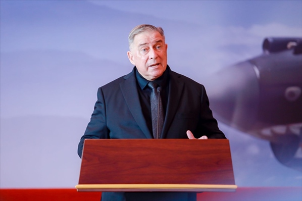 2023年10月30日，美中航空遺產(chǎn)基金會(huì)主席杰弗里·格林在中國(guó)人民抗日戰(zhàn)爭(zhēng)紀(jì)念館的活動(dòng)中發(fā)表講話。中國(guó)人民對(duì)外友好協(xié)會(huì)供圖