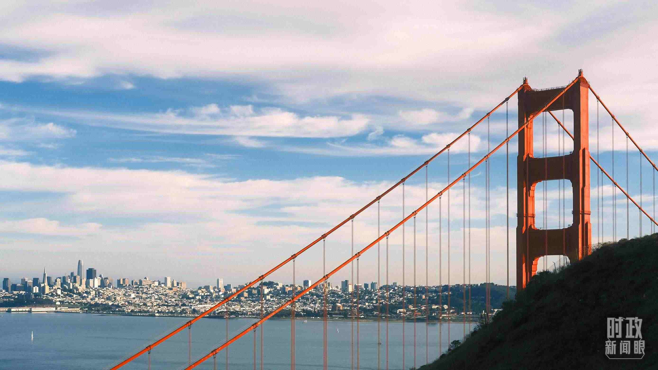舊金山，金門大橋。（總臺央視記者盧心雨拍攝）