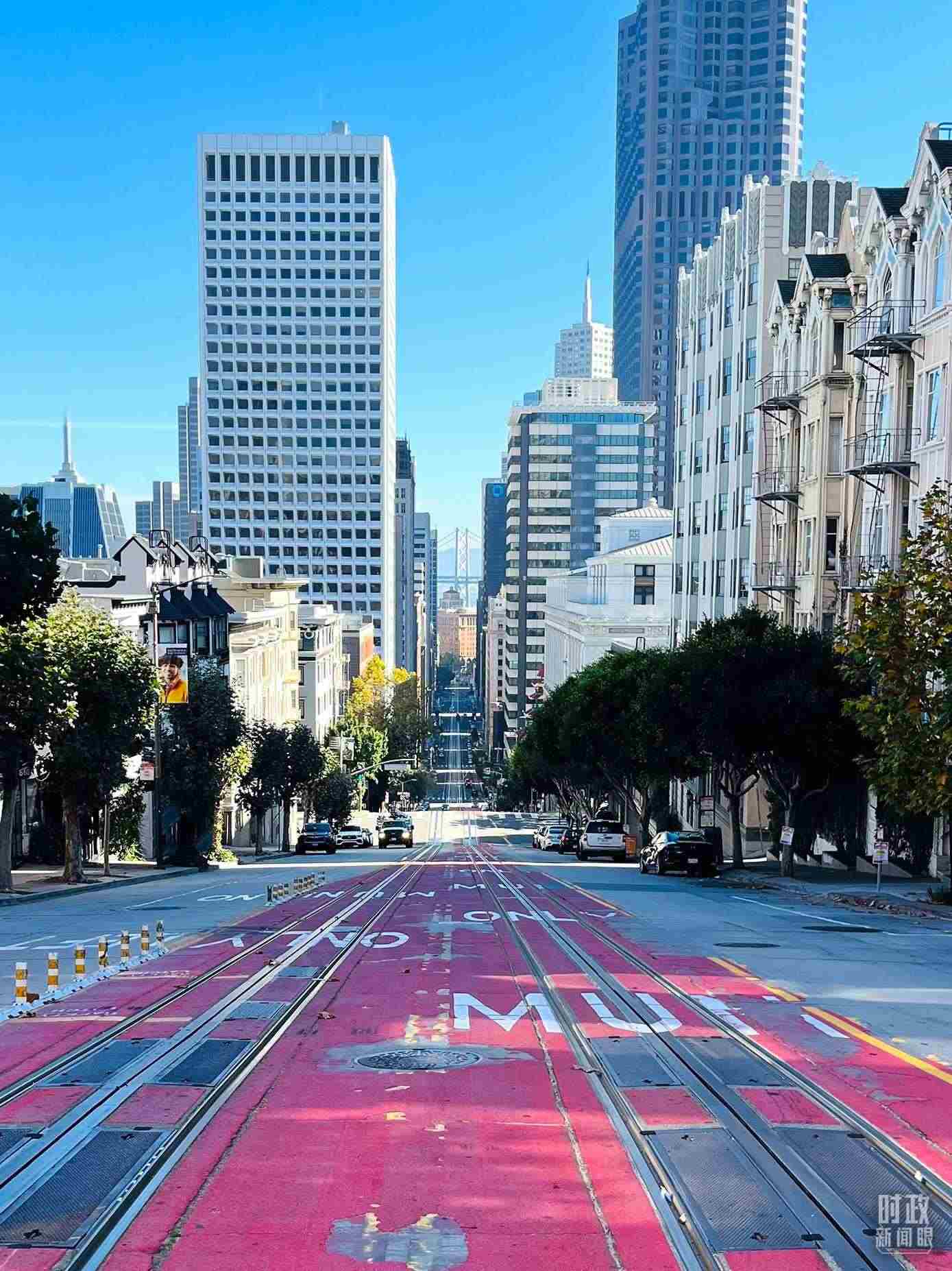 舊金山街景。（總臺央視記者郭曉龍拍攝）