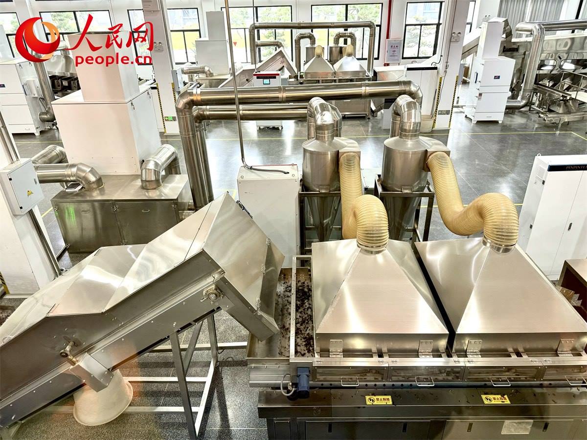 品品香白茶精制自動化生產(chǎn)廠房。人民網(wǎng)記者 劉微攝