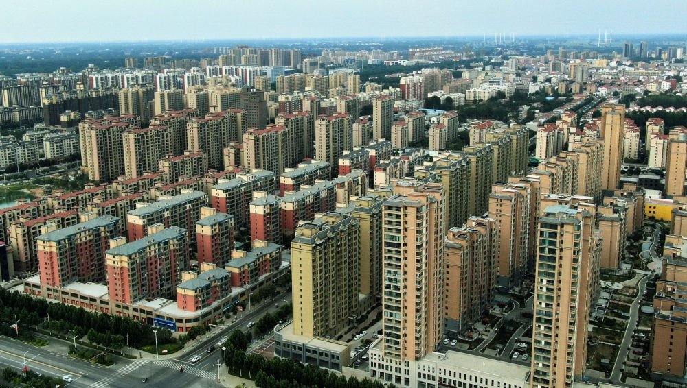 這是2021年6月23日拍攝的蘭考縣縣城（無(wú)人機(jī)照片）。新華社記者 李安 攝