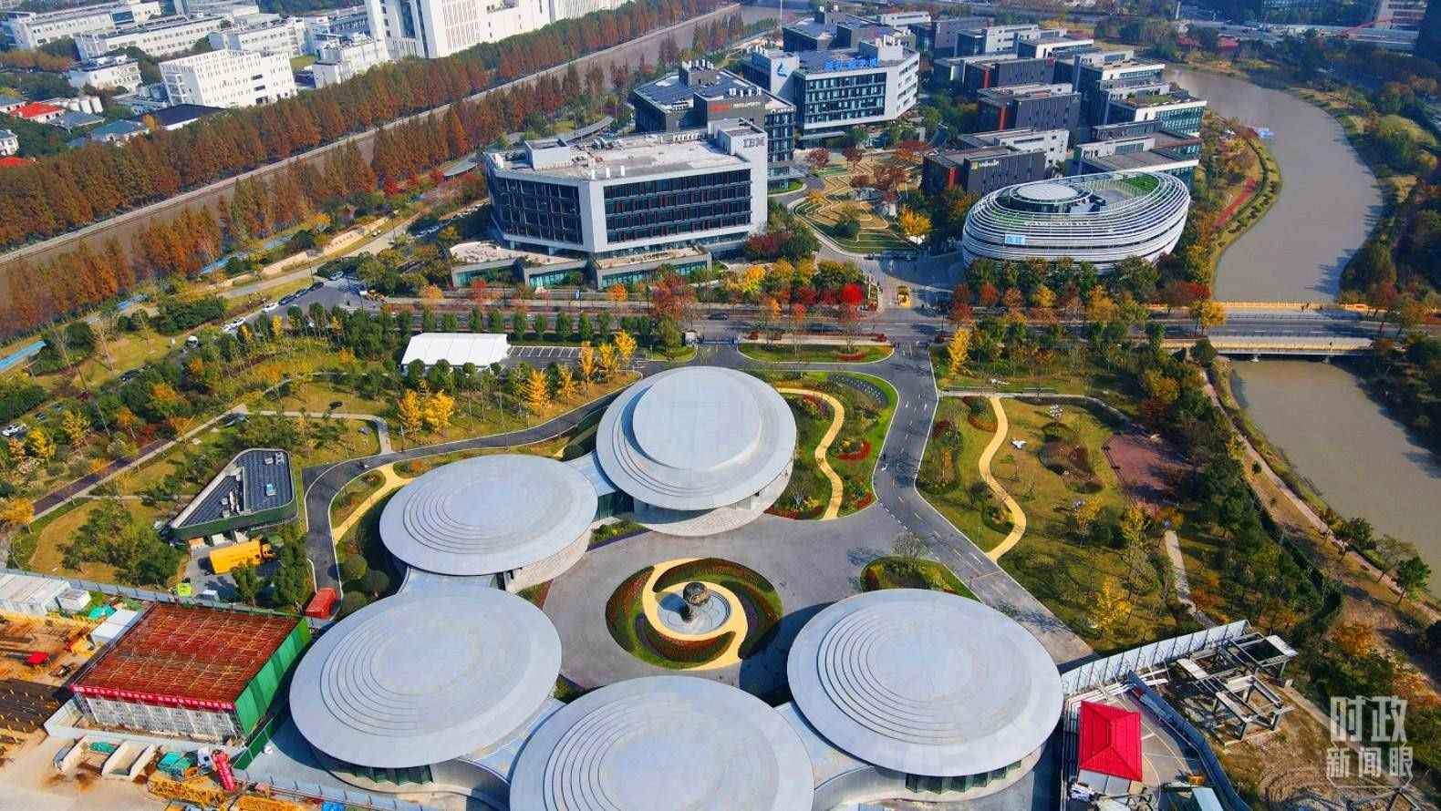 △張江科學(xué)城未來公園。（總臺(tái)央視記者范凱拍攝）