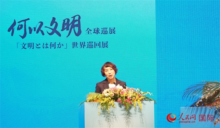 中央廣播電視總臺(tái)副臺(tái)長(zhǎng)邢博致辭。人民網(wǎng) 蔣曉辰攝