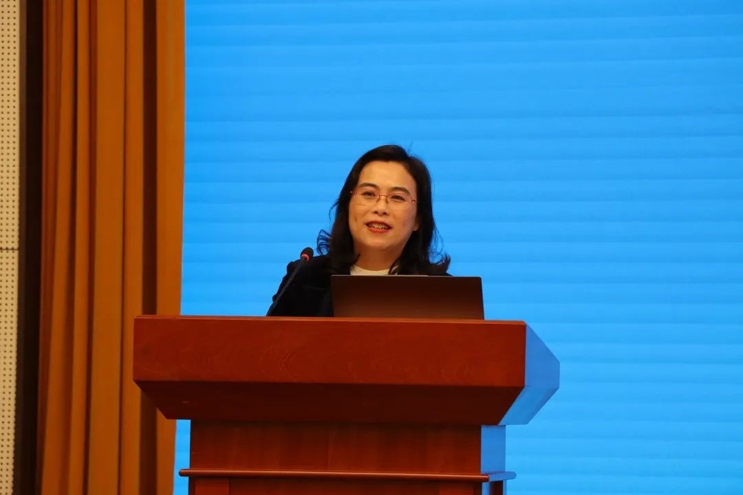 浙江師范大學(xué)副校長(zhǎng)張建珍致辭。主辦方供圖