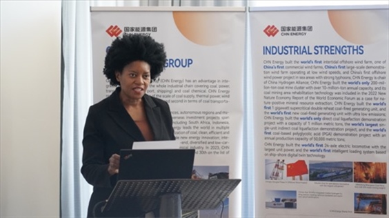 南非獨(dú)立傳媒集團(tuán)代表諾爾萬(wàn)德?tīng)?恩齊扎發(fā)言。 人民網(wǎng) 張茜攝