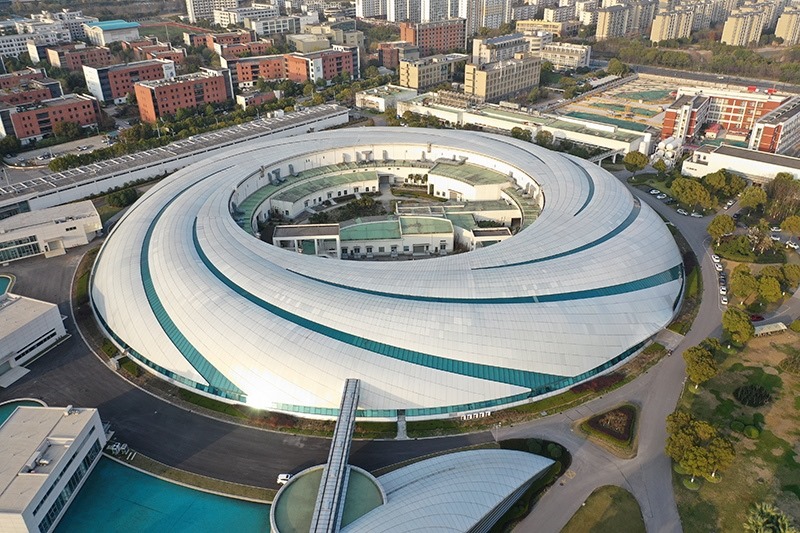 2019年3月12日，航拍上海光源項(xiàng)目。