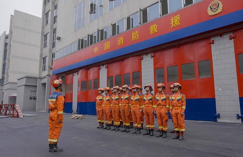 集結(jié)列隊(duì)。受訪者供圖