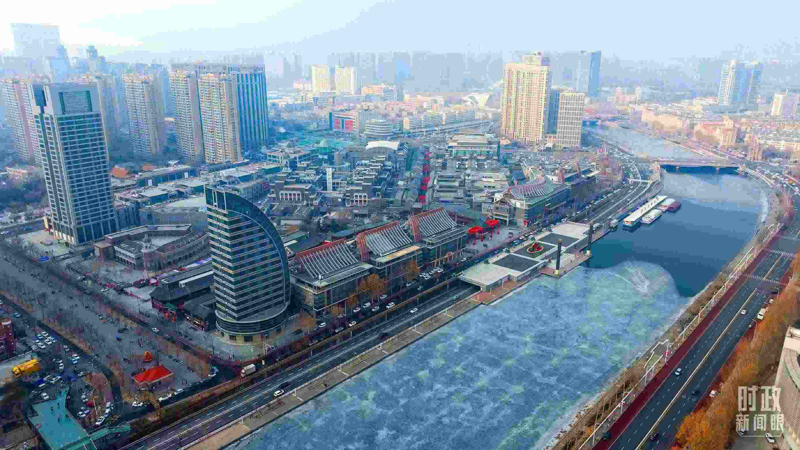 △天津航拍。（總臺記者劉功河拍攝）