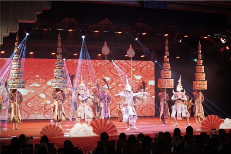 圖為2024“歡樂春節(jié)”中泰互致新春賀辭活動(dòng)現(xiàn)場。 中國駐泰國大使館文化處供圖