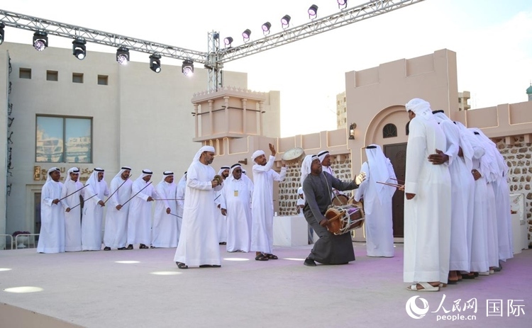 阿拉伯歌舞表演。人民網(wǎng) 塔里克·易卜拉欣攝