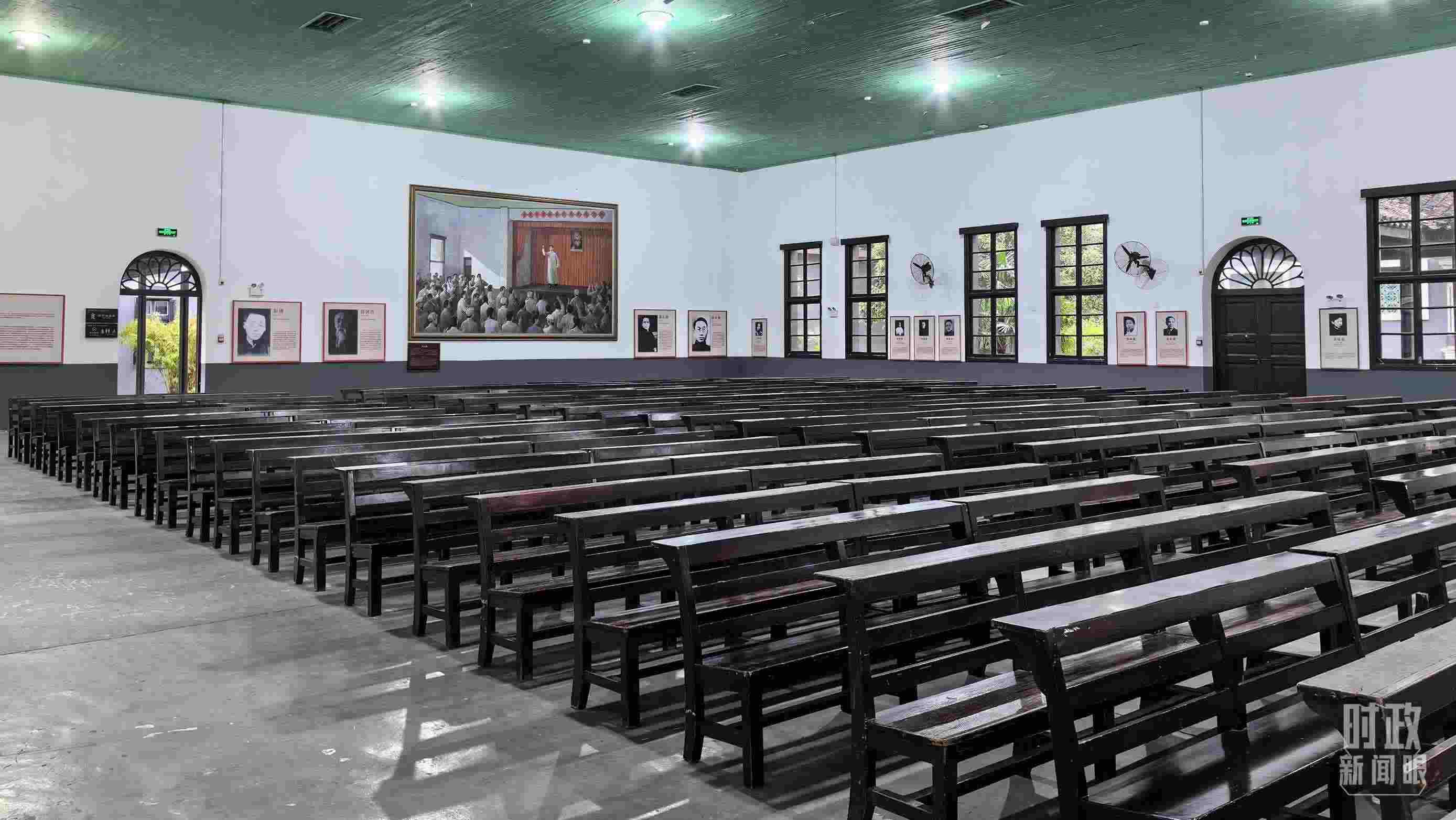 △湖南第一師范學(xué)院（城南書院校區(qū)）大禮堂。（總臺央視記者趙化拍攝）