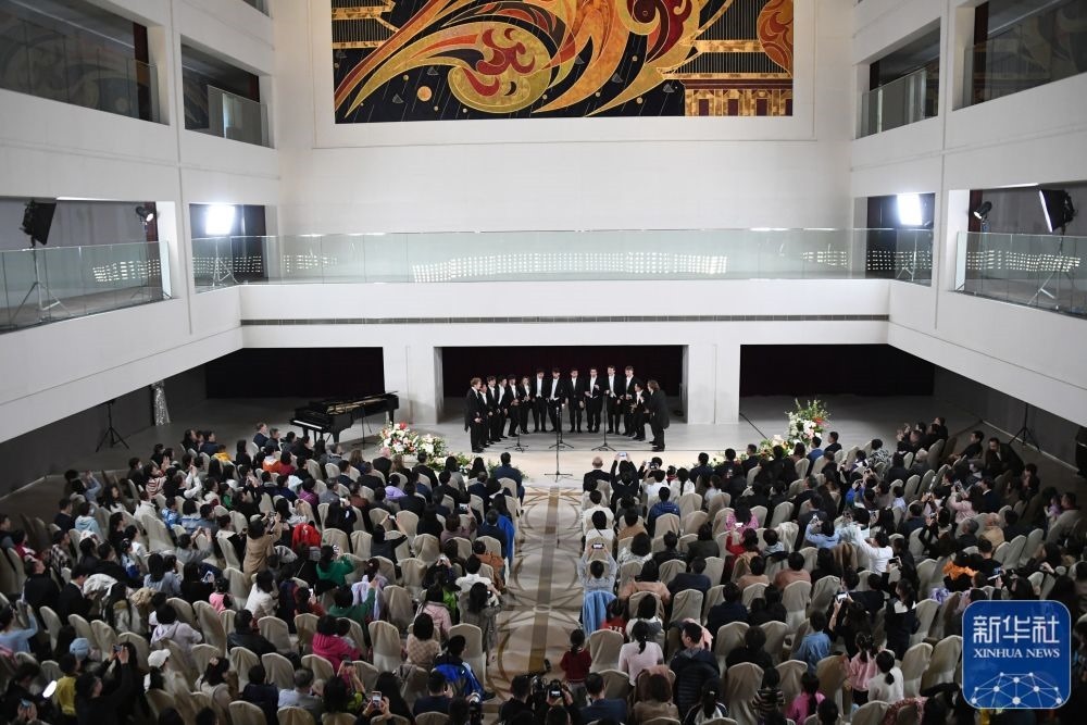 3月21日拍攝的“春暖·金融街韻律專場(chǎng)音樂(lè)會(huì)”現(xiàn)場(chǎng)。新華社記者 任超 攝