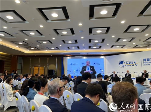 3月27日，博鰲亞洲論壇2024年年會(huì)“全球地緣政治展望”分論壇現(xiàn)場(chǎng)。人民網(wǎng) 艾里士攝