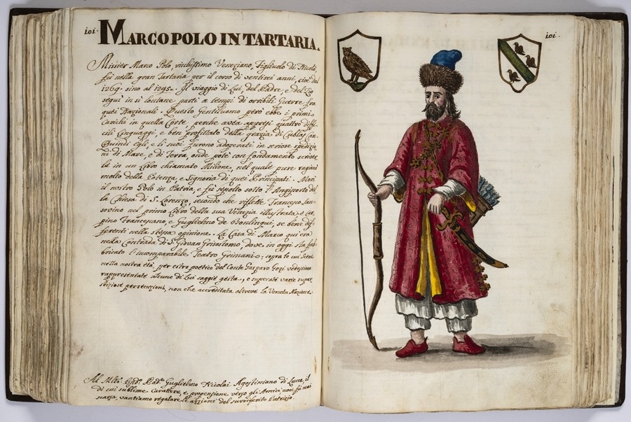 “馬可·波羅的世界”展覽的部分展品。威尼斯市立博物館基金會(huì)供圖