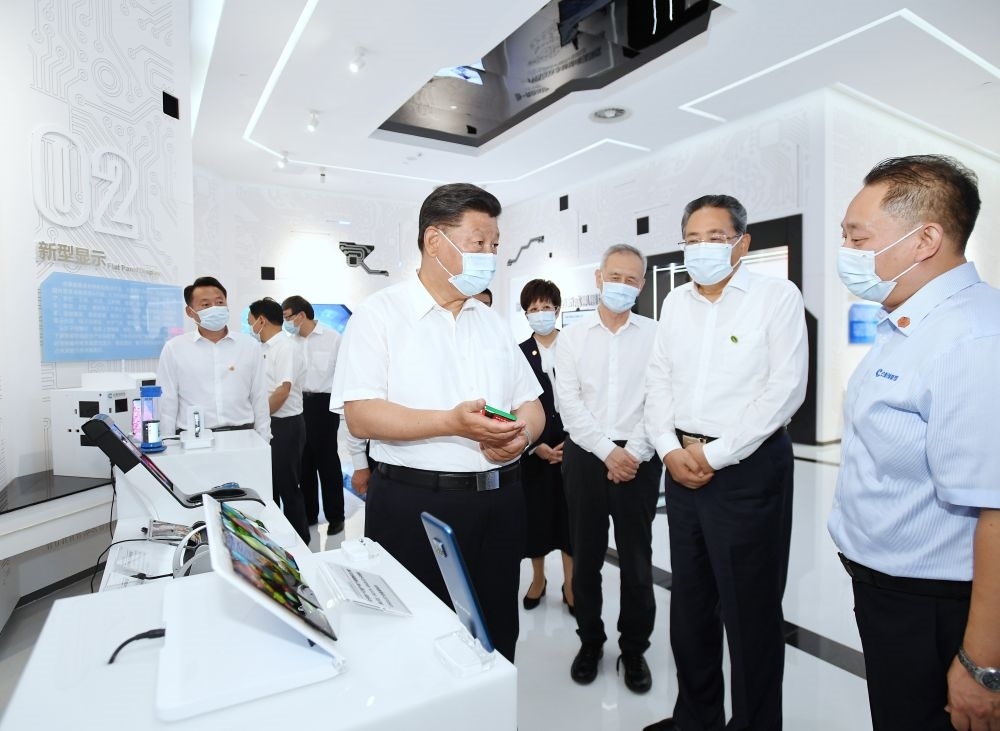 2020年8月19日下午，習(xí)近平總書記在安徽省合肥市參觀安徽創(chuàng)新館，了解安徽省科技創(chuàng)新和新興產(chǎn)業(yè)發(fā)展情況。