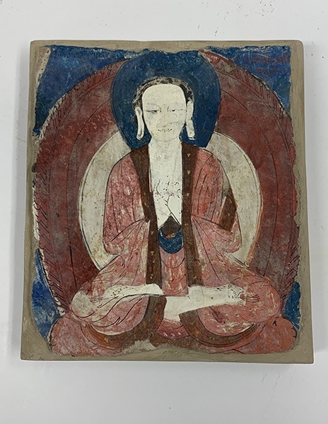 佛像壁畫殘片（暫定名）。國家文物局供圖