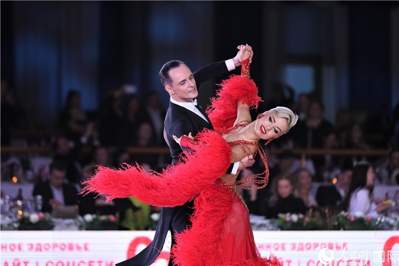 第五屆“克里姆林宮杯”國(guó)標(biāo)舞錦標(biāo)賽現(xiàn)場(chǎng)。于子恒攝