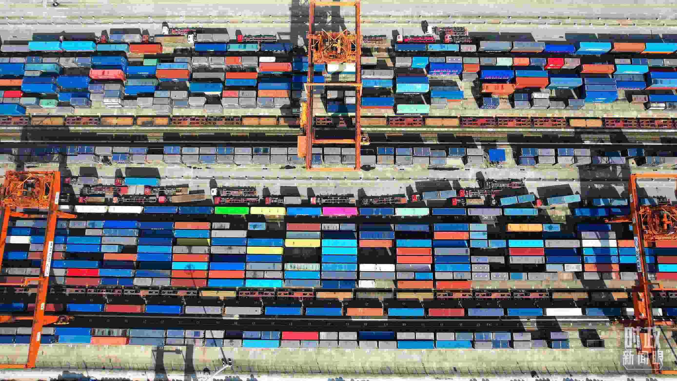 △重慶國際物流樞紐園區(qū)。（總臺記者楊洋拍攝）