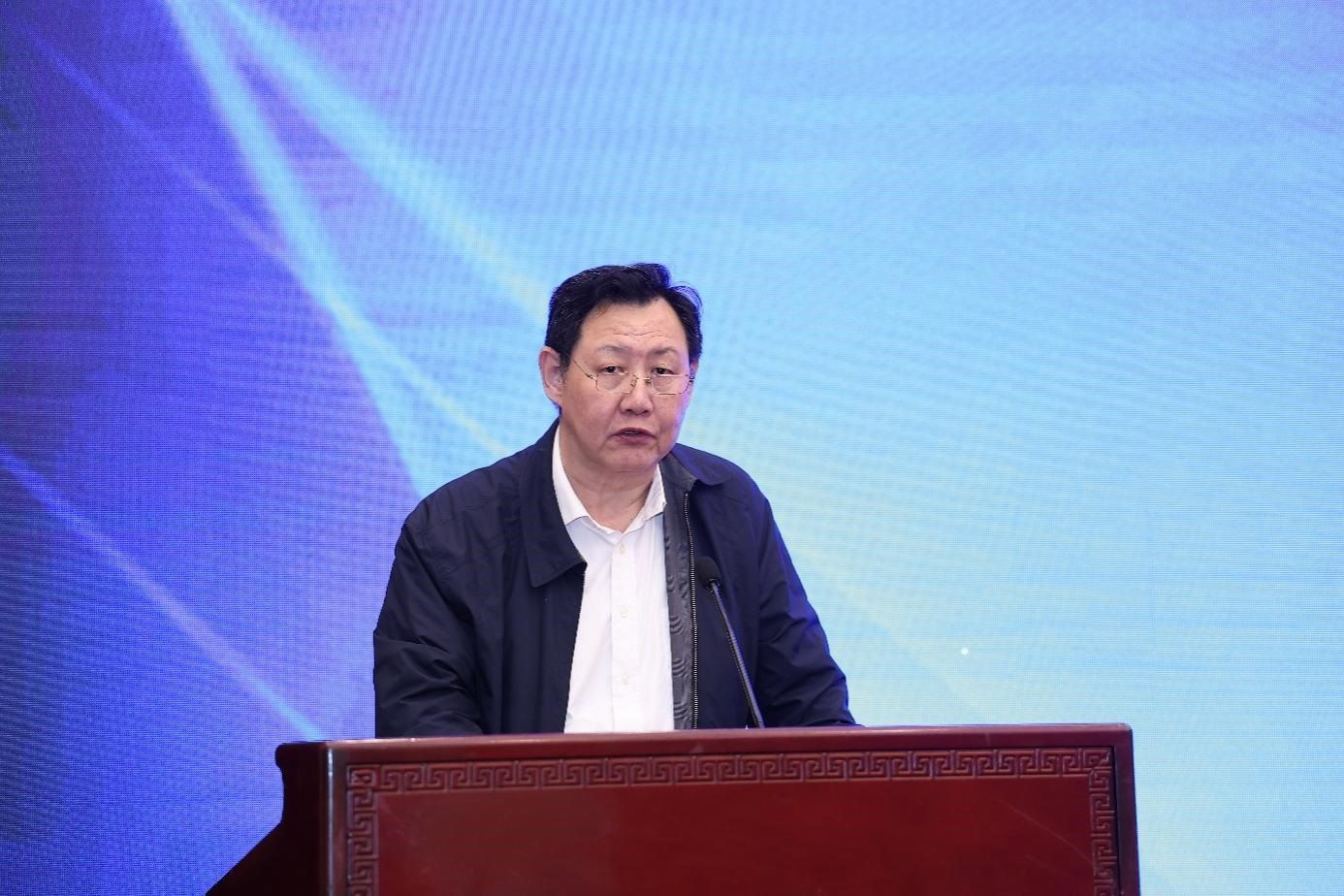 中國物流與采購聯(lián)合會黨委副書記余平致辭。主辦方供圖