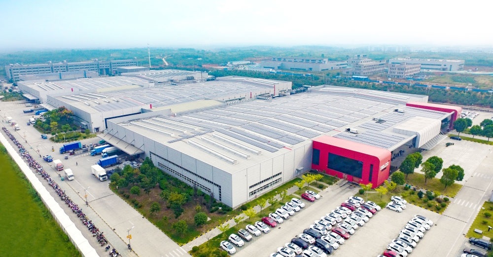 圖為德力西電氣蕪湖工廠（無人機(jī)照片）。（德力西集團(tuán)供圖）